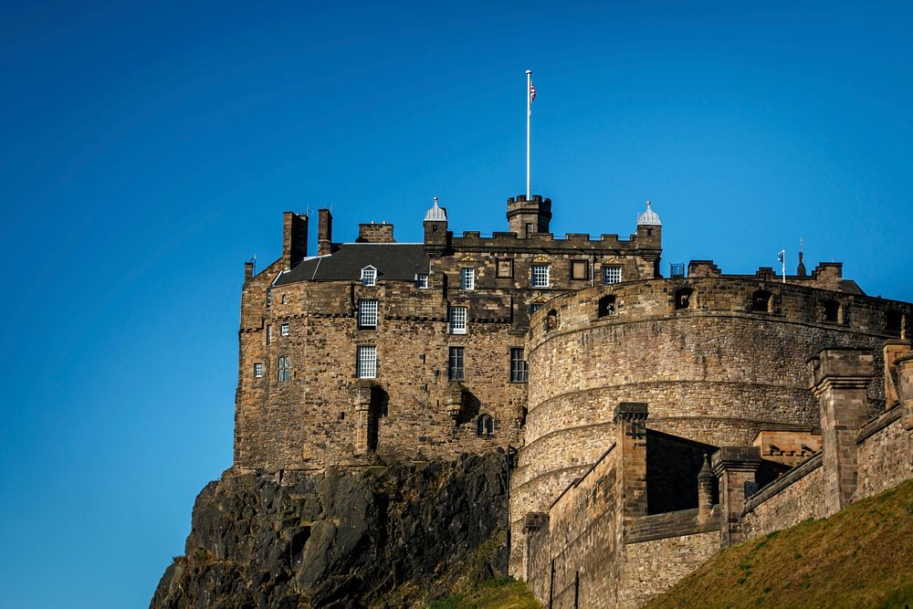 Free Edinburgh Castle image, public domain architecture CC0 photo.