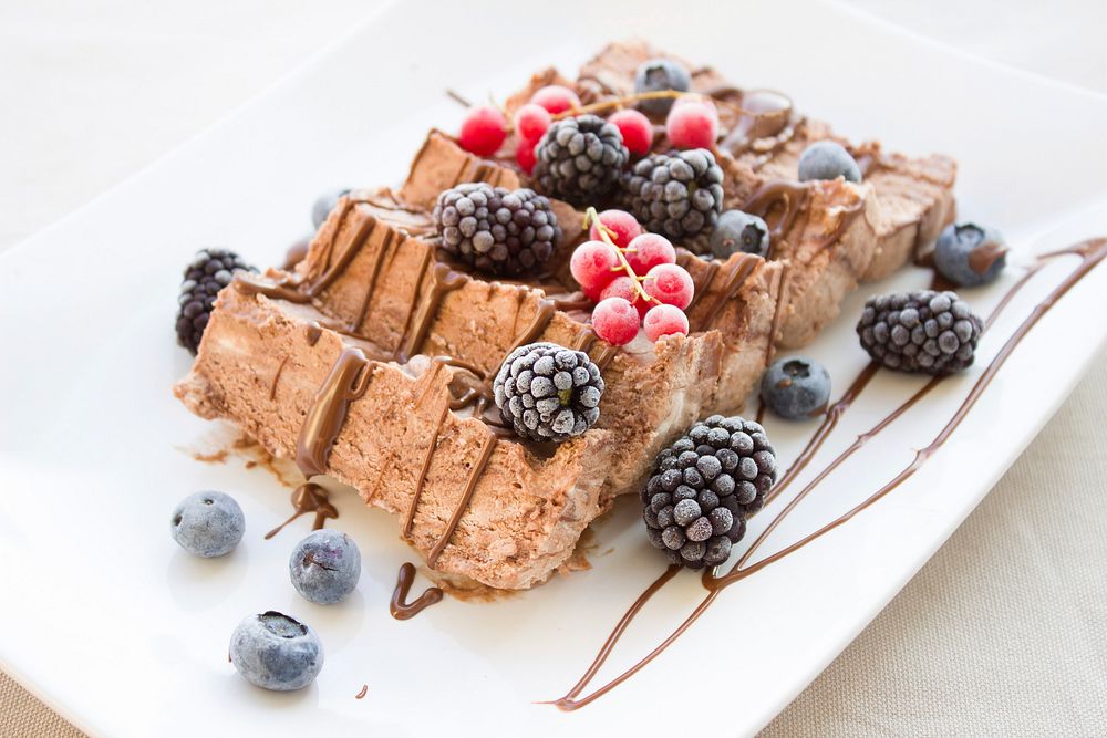 Free Belgian chocolate waffle image, public domain CC0 photo.