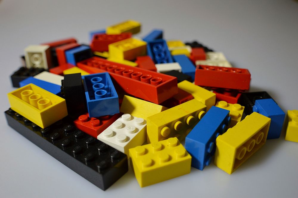 Colorful Lego building blocks. Location unknown - 03/23/2017