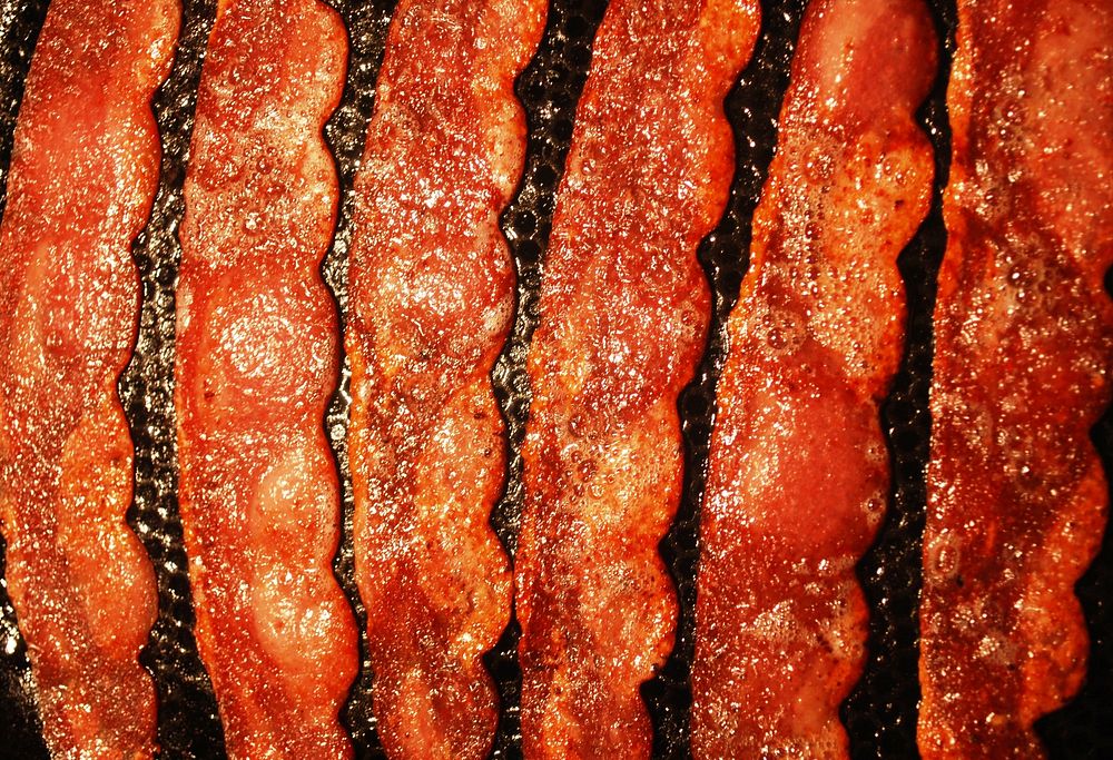Bacon stripes. Free public domain CC0 photo.