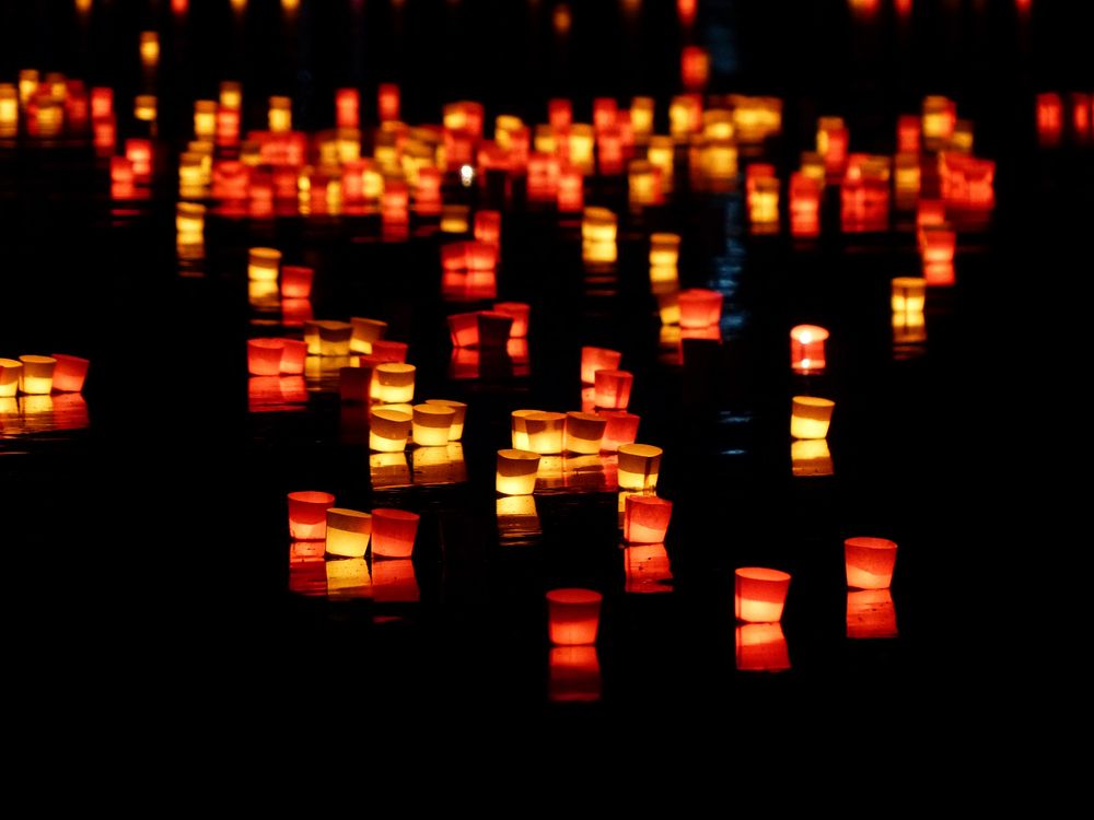 Free festive lantern lights image, public domain CC0 photo.