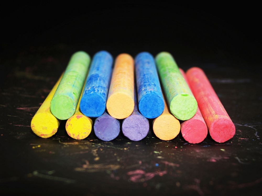 Free chalk color stick image, public domain CC0 photo.