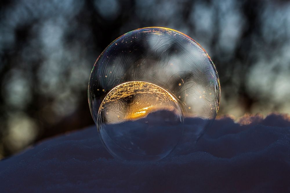 Free soap bubble photo, public domain circle CC0 image.