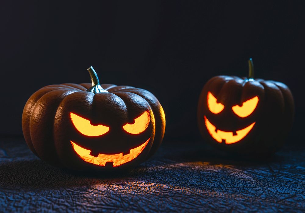 Free halloween pumpkin decoration, light image, public domain vegetables CC0 photo. public domain CC0 photo.