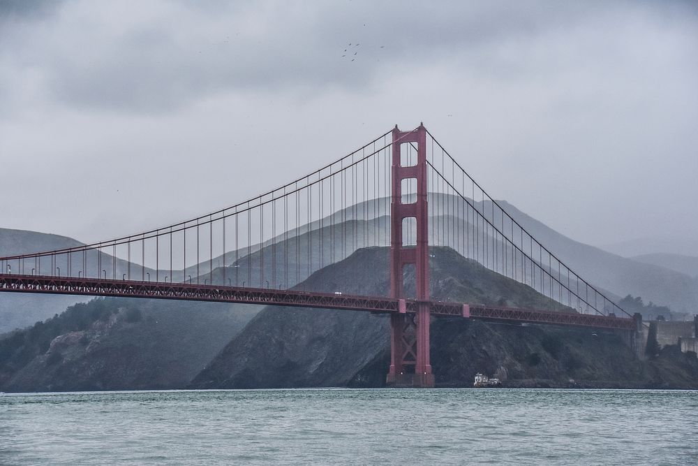 Free Golden Gate bridge image, public domain landscape CC0 photo.