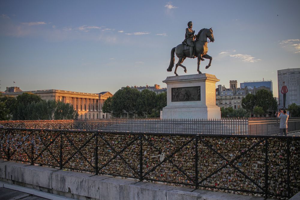 Equestrian statue of Henry IV  in Paris. Free public domain CC0 photo.