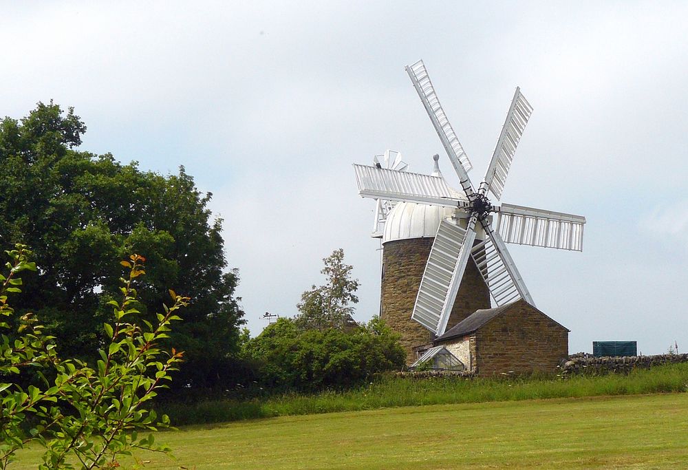 Free windmill in Derbyshire image, public domain windmill CC0 photo.