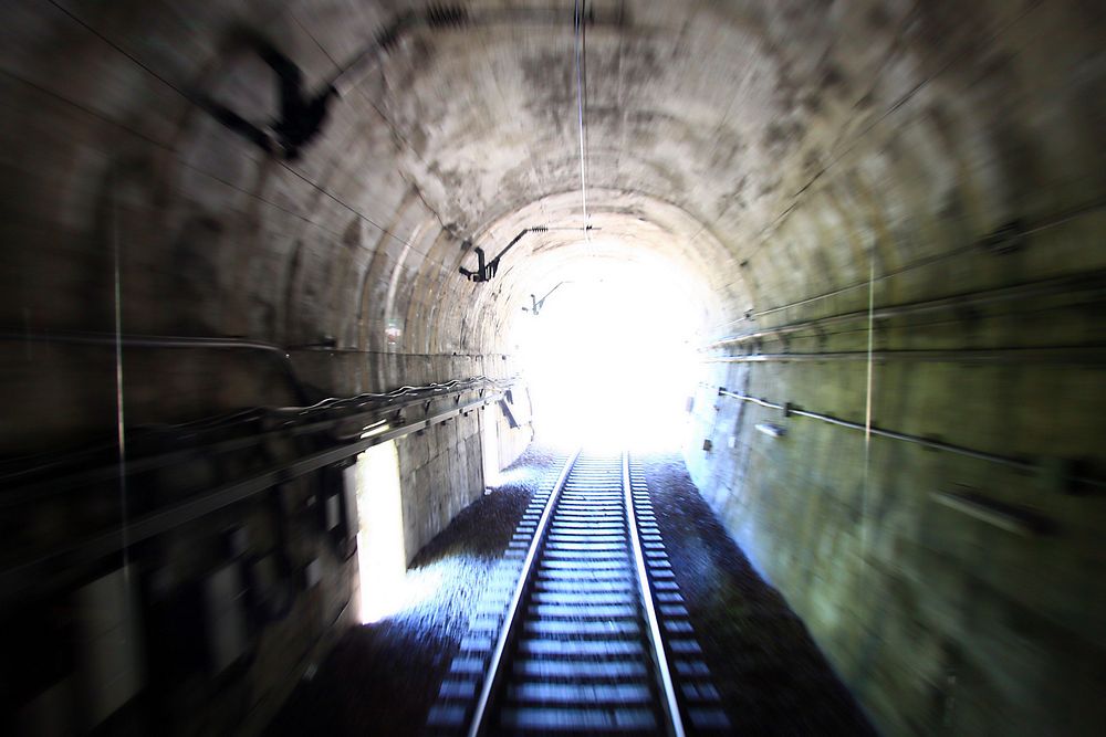 Free tunnel railway photo, public domain transportation CC0 image.