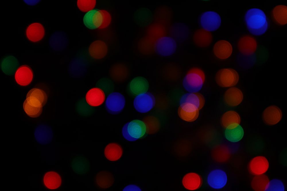 Festive bokeh lights background, free public domain CC0 image.