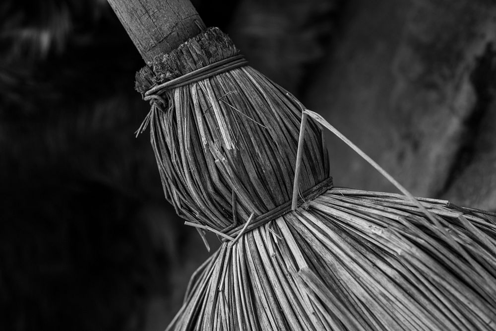 Free wooden broom stick image, public domain clean CC0 photo.