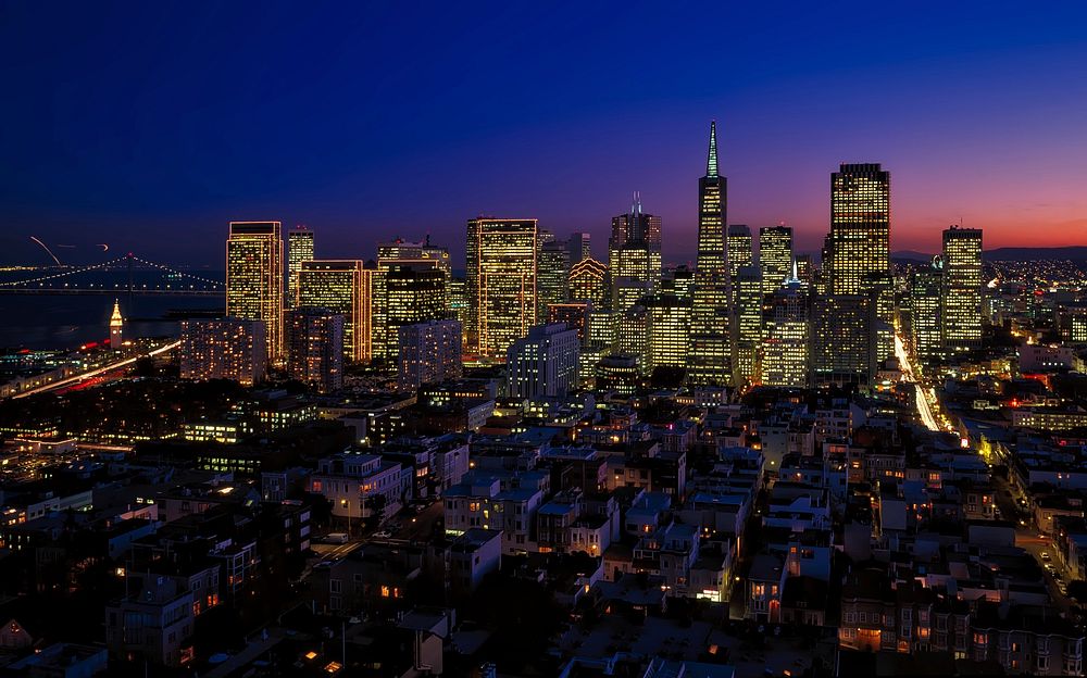 Free San Francisco cityscape image, public domain cityscape CC0 photo.
