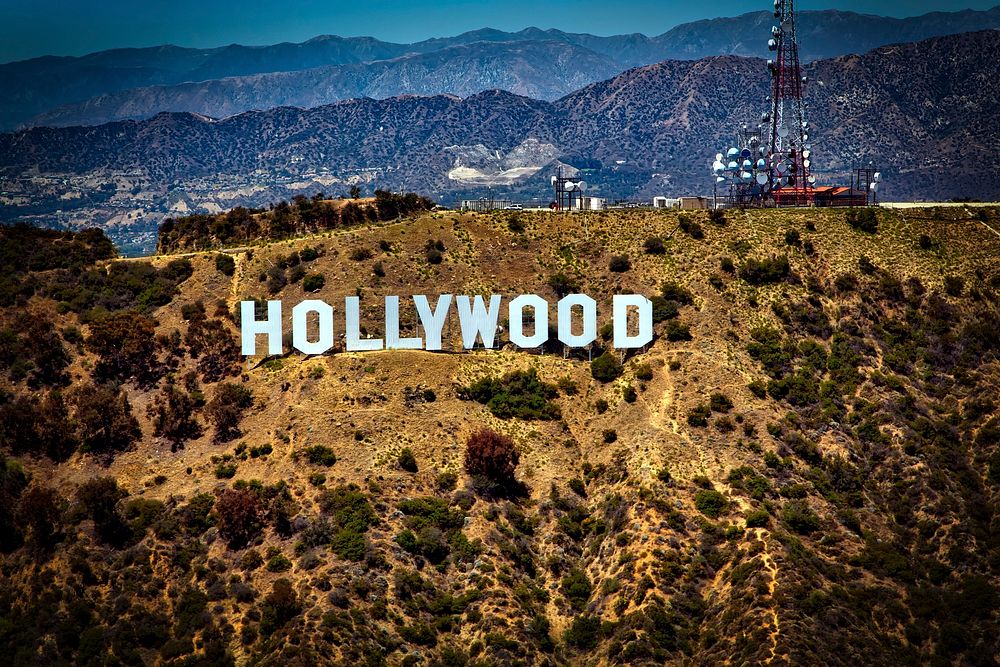 Free Hollywood sign image, public domain CC0 photo.