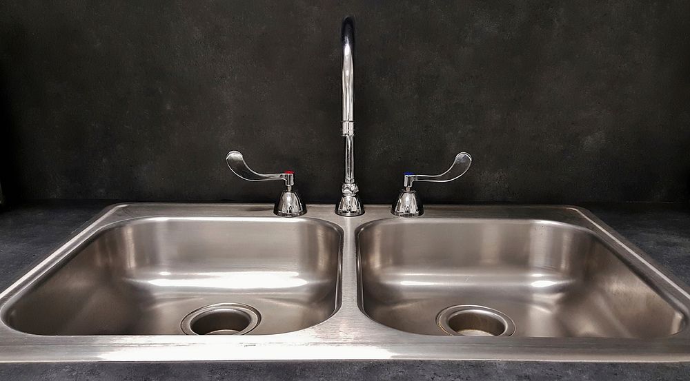 Free stainless sink public domain CC0 photo.