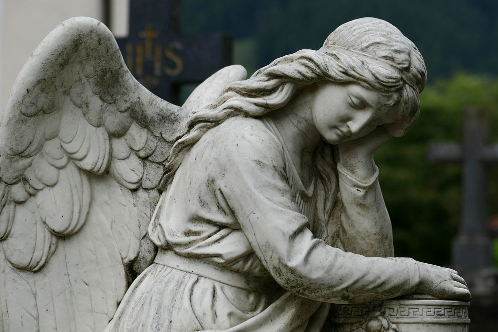 Free angel statue image, public domain religion CC0 photo.