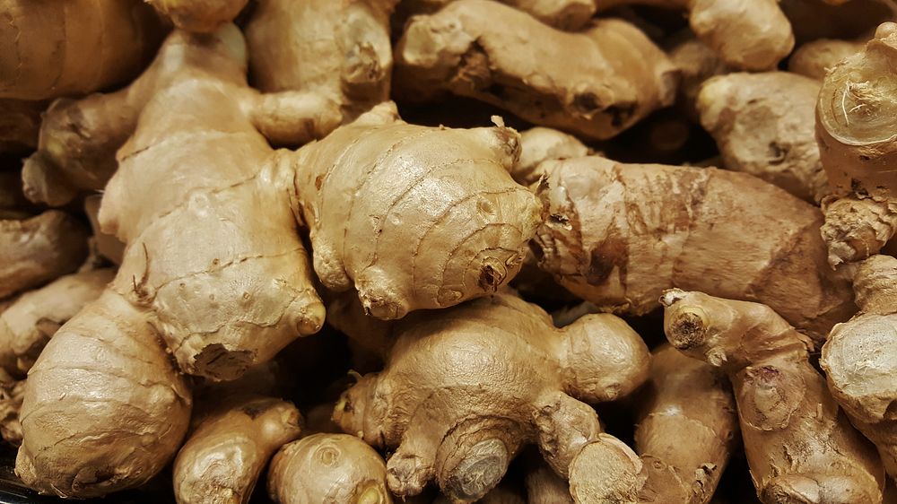 Free close up ginger image, public domain vegetable CC0 photo.