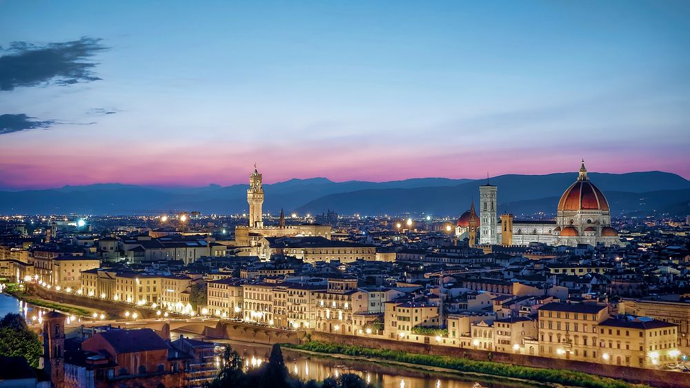 Free Piazzale Michelangelo of Florence, Italy image public domain building CC0 photo.
