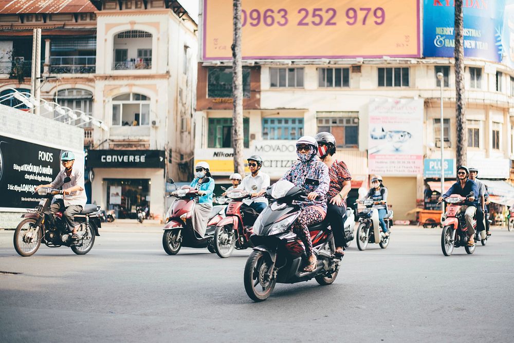 Motorcycles, Vietnam, 12/28/2016.