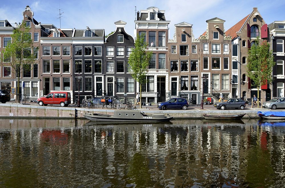 Free city architecture in Amsterdam, Netherlands image, public domain CC0 photo.