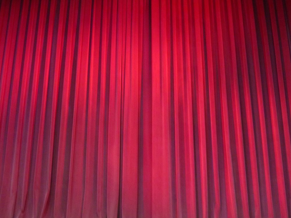 Free red show curtains image, public domain entertainment CC0 photo.