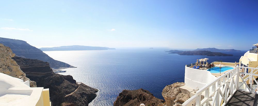 Scenery of island and coastal area photo, free public domain CC0 image.