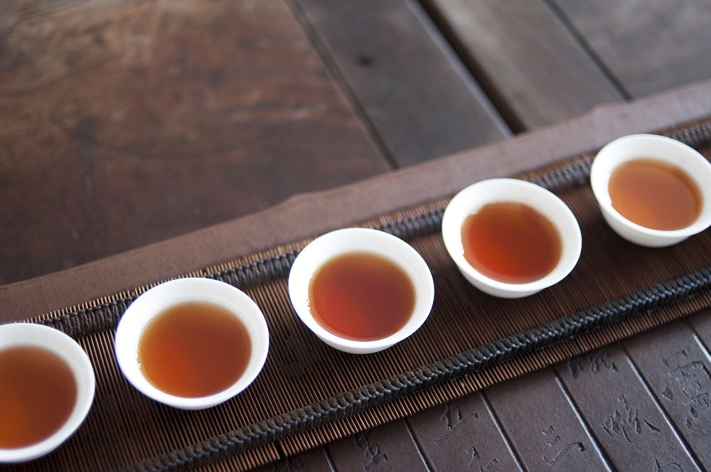 Free Chinese tea in cups image, public domain drink CC0 image.