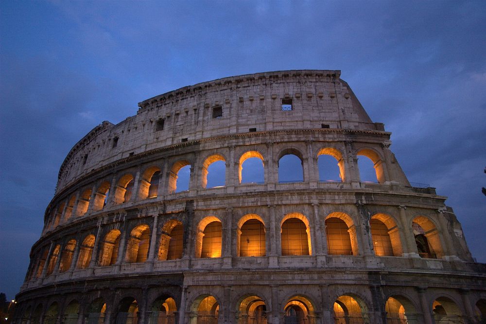 Free Colosseum in Rome, Italy photo, public domain building CC0 image.