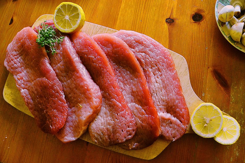 Free raw tongue fillets image, public domain cooking CC0 photo.