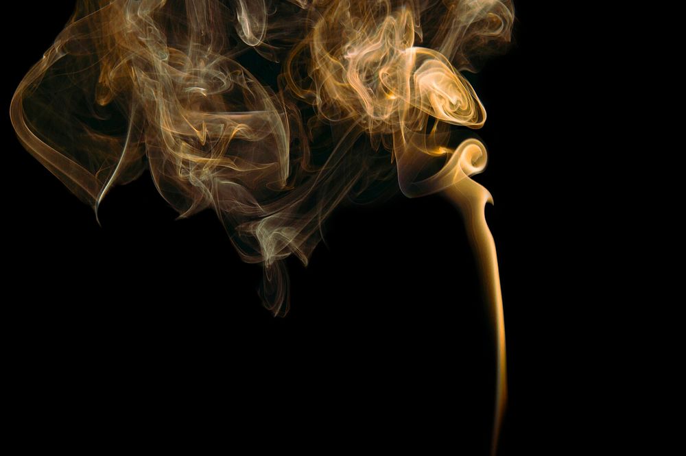 Smoke with black background, free public domain CC0 photo