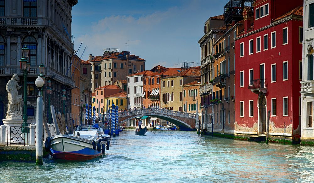 Free canal in Venice, Italy image, public domain CC0 photo.