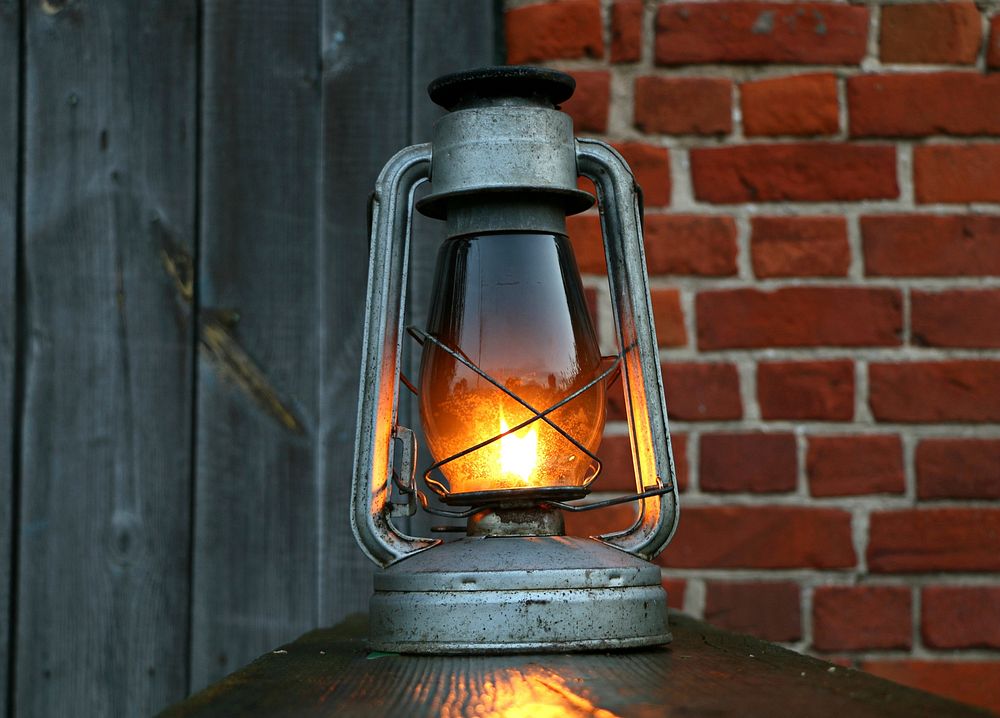 Free lit lantern image, public domain CC0 photo.