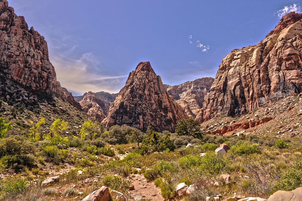 Free Red Rock Canyon National Conservation Area image, public domain landscape CC0 photo.
