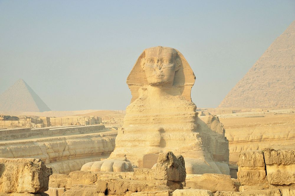 Free Sphinx, ancient Egypt image, public domain desert CC0 photo.
