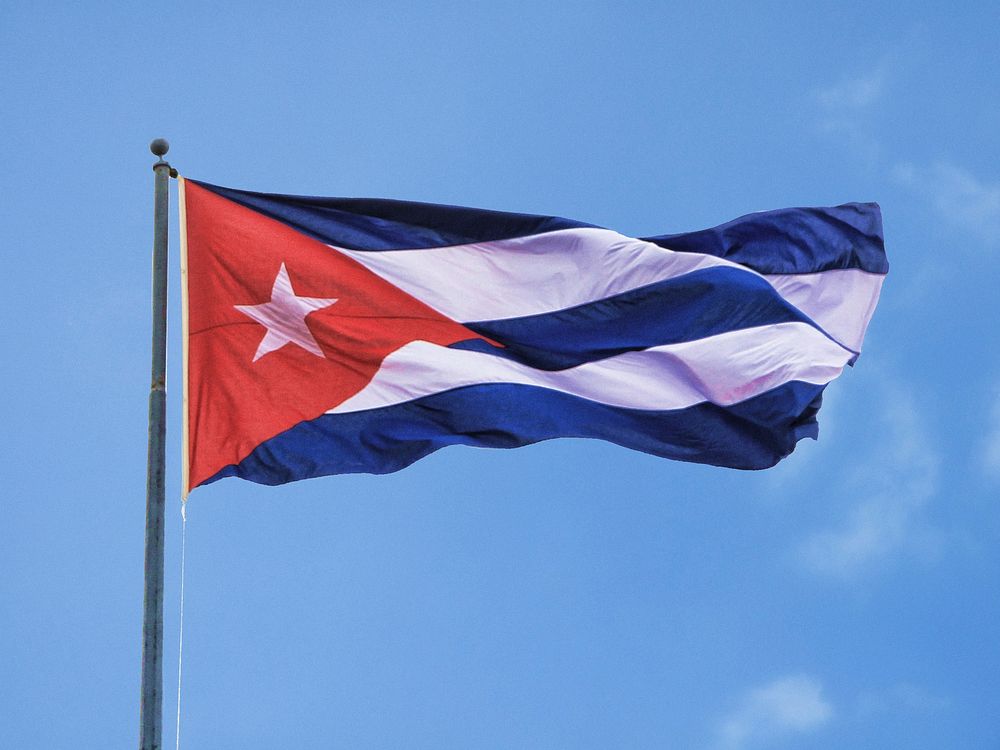 Free Cuba flag photo, public domain banner CC0 image.