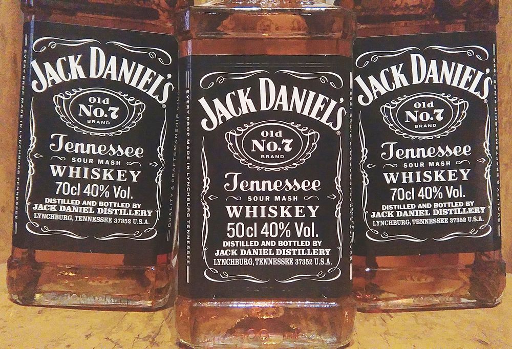 Jack Daniel's bottle, Uncle Jack whiskey, location unknown, 26/02/2017