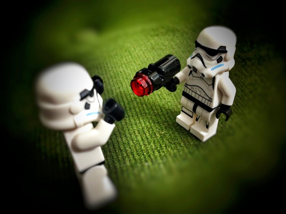 Star Wars Stormtrooper, miniature Lego figurine. Location unknown - 02/26/2017