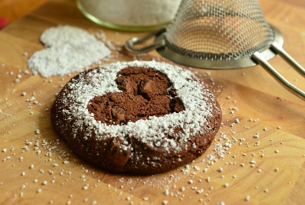 Homemade chocolate cookies. Free public domain CC0 photo.