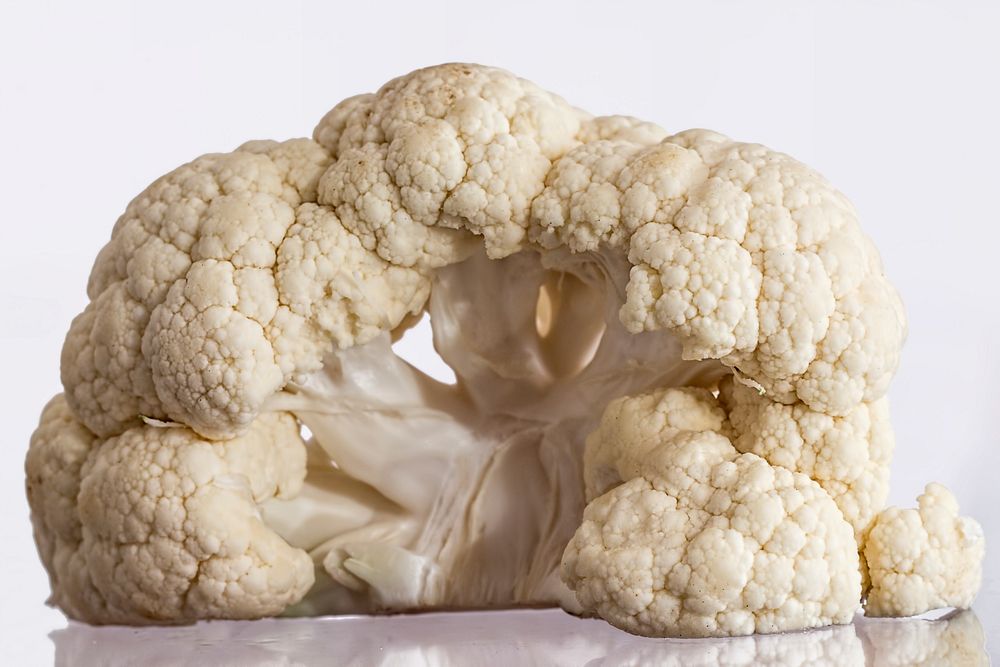 Free isolated cauliflower head image, public domain food CC0 photo
