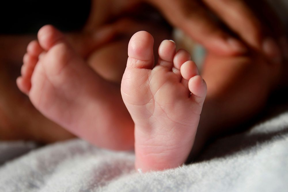 Free baby's feet image, public domain CC0 photo.