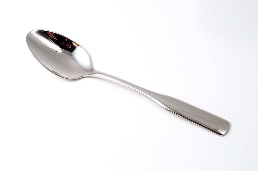 Free teaspoon image, public domain silverware CC0 photo.