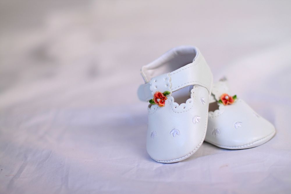 Free cute baby shoe image, public domain love CC0 photo.