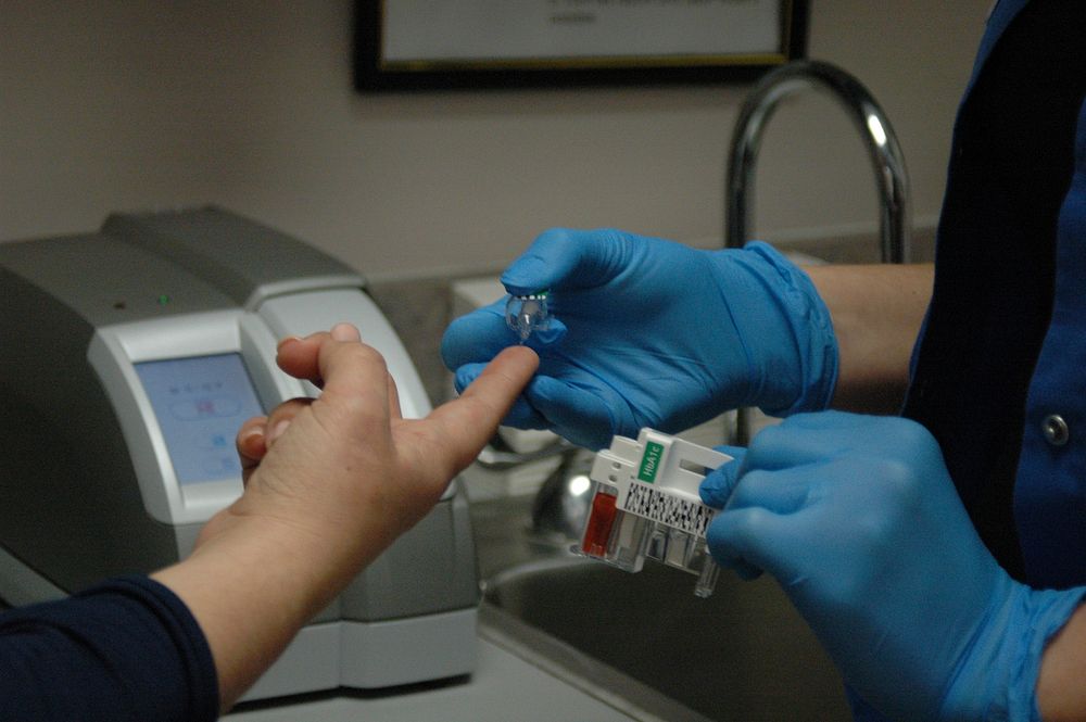 Free doctor taking blood sample image,  public domain CC0 photo.
