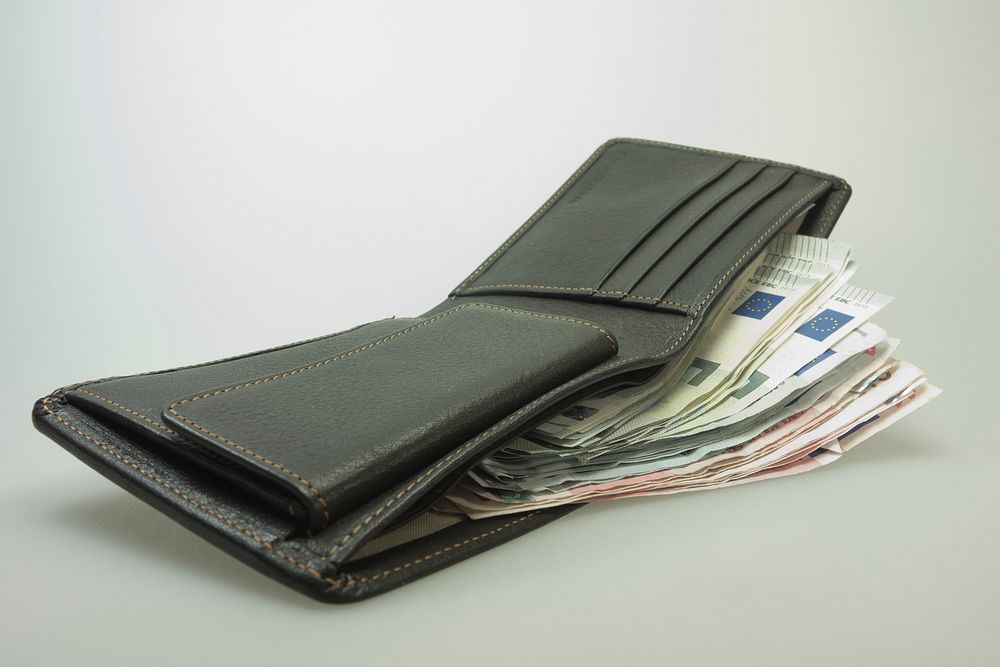 Free cash in wallet image, public domain finance CC0 photo.