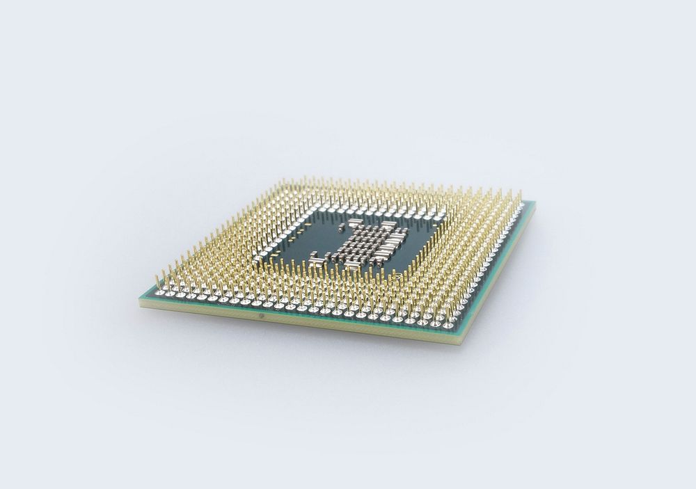 Free computer chip image, public domain computer CC0 photo.