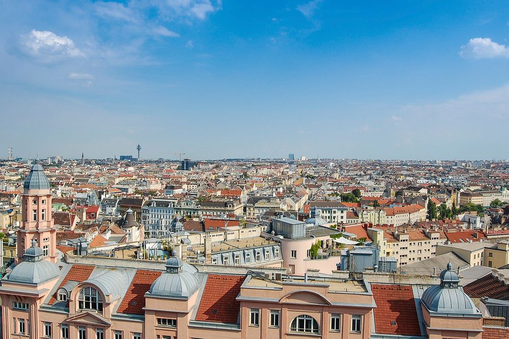 Vienna cityscape, free public domain CC0 photo