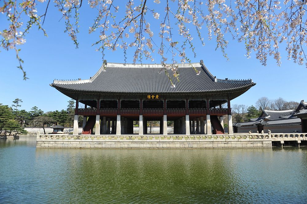 Free Gyeongbokgung palace image, public domain South Korea CC0 photo.