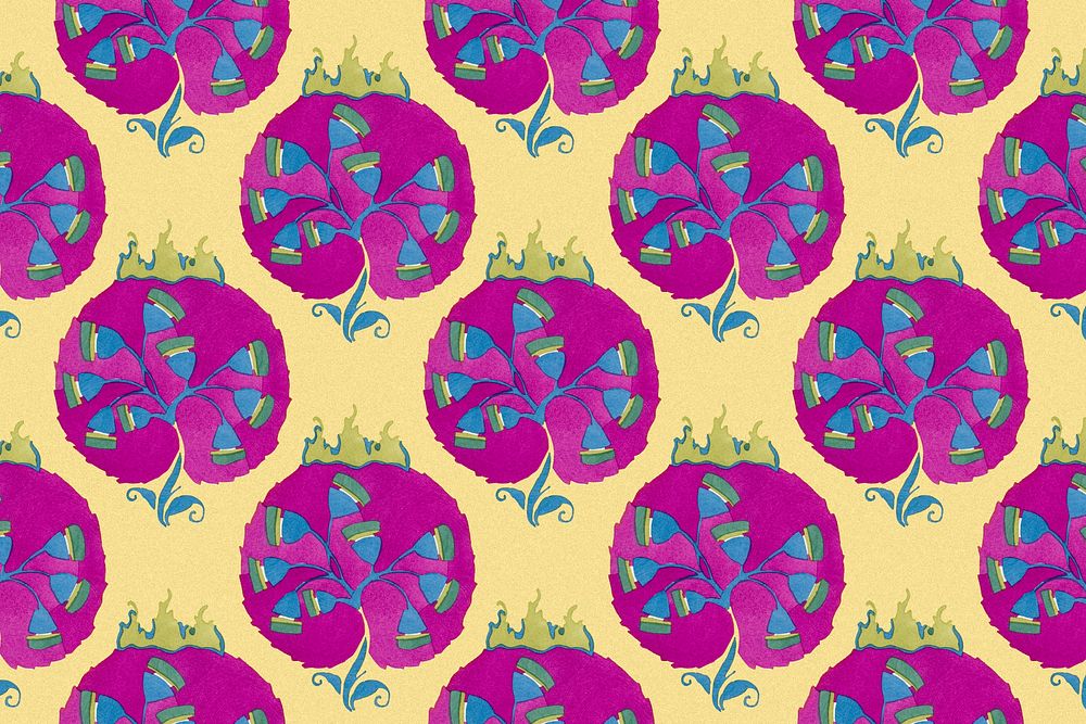 Art deco floral background, colorful background