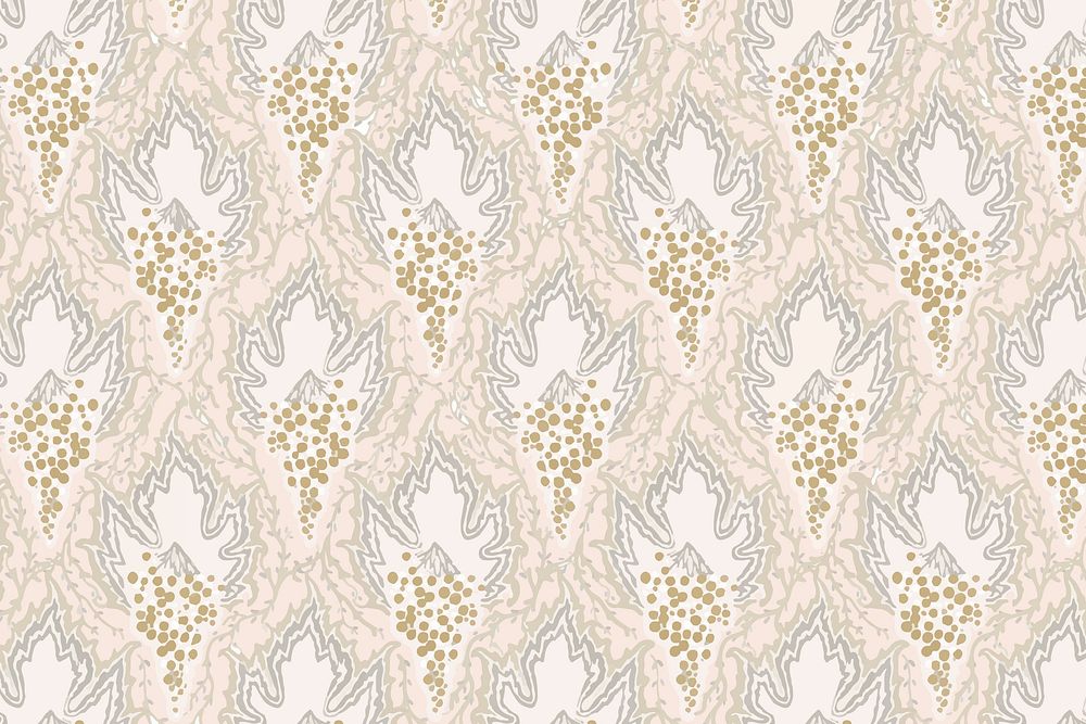 Pastel Art Deco pattern, aesthetic background in oriental style vector
