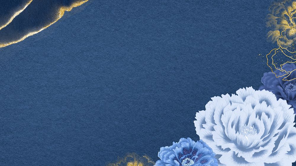 Japanese peony computer wallpaper, vintage aesthetic background