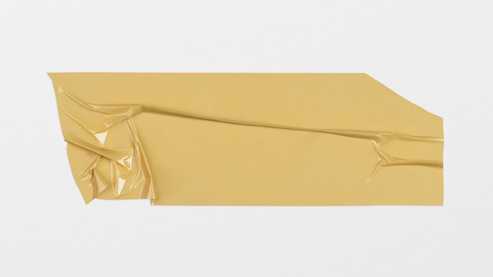 Wrinkled packaging tape, design element psd