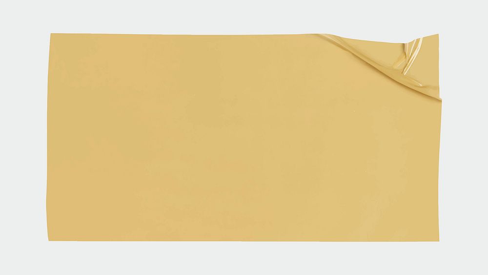 Brown packaging tape, design element vector